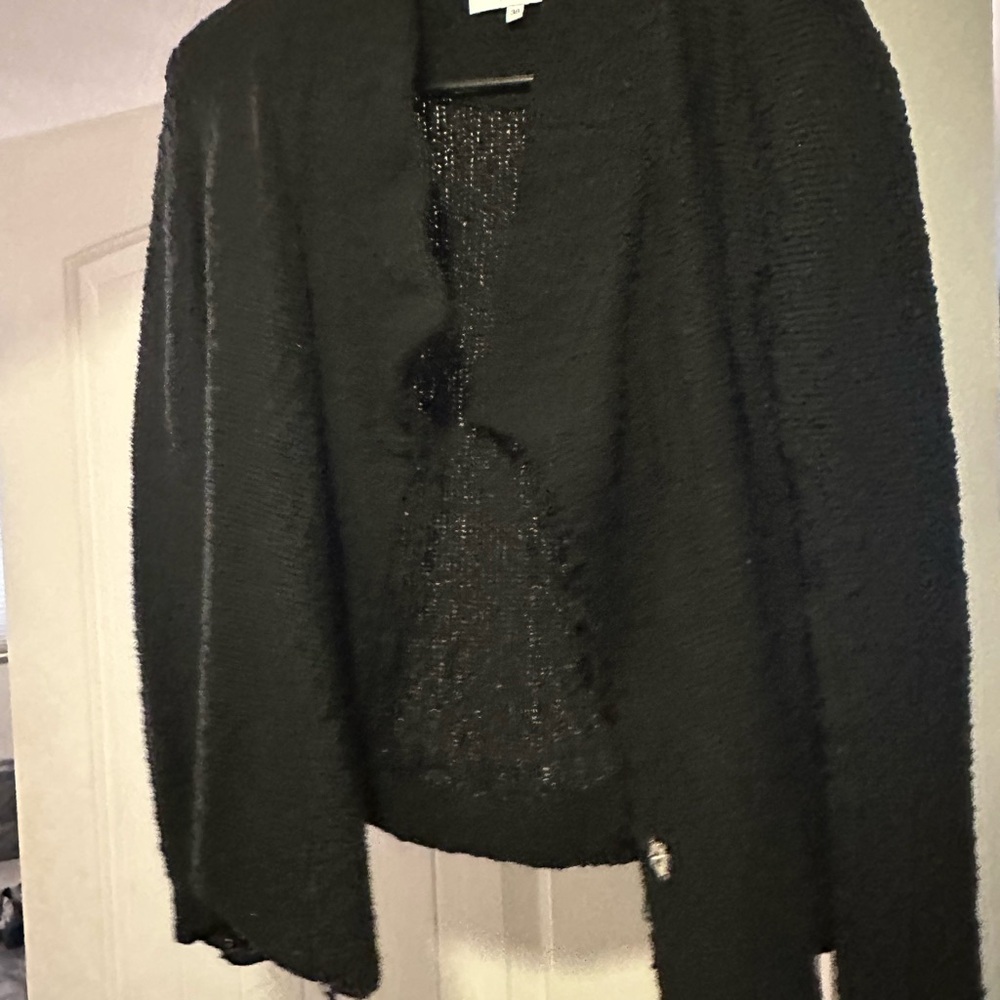 IRO Black Cardigan Sweater 38